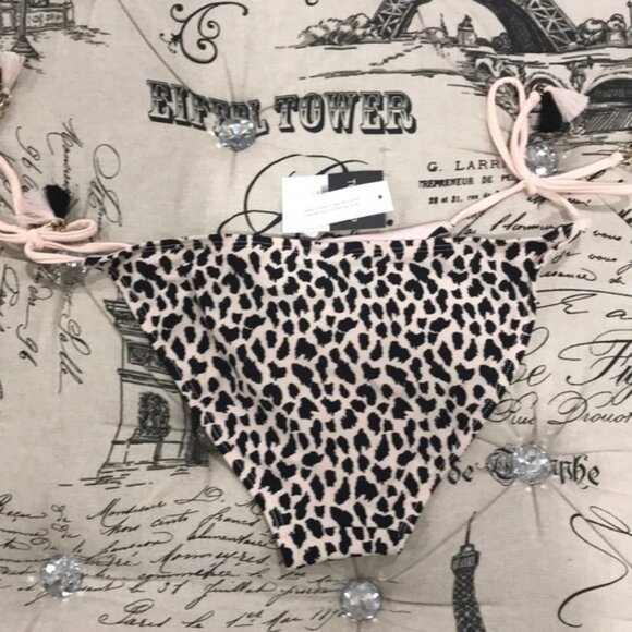 Topshop Leopard Side Tie Bikini Bottoms - Picture 5 of 10